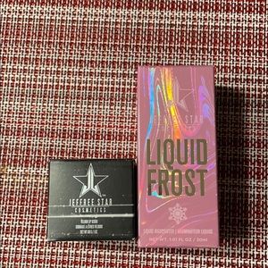 Jeffree Star cosmetics highlighter and lip scrub